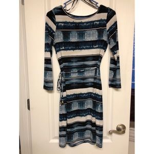 Blue Striped Ivanka Trump dress